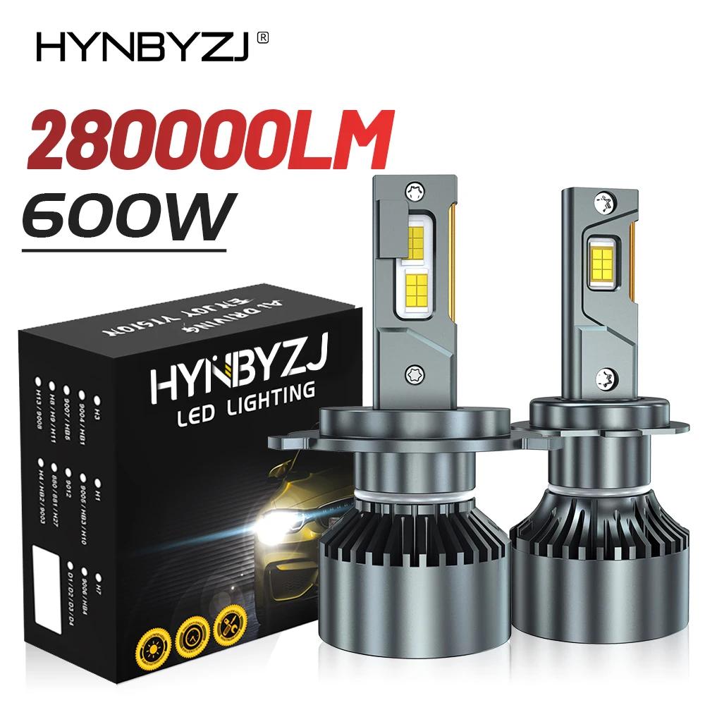 HYNBYZJ LED Ʈ  Ȱ 9012 Hir2 9005 HB3 9006 HB4 ڵ  ͺ 6000K, 6000K H1 H4 H8 H11, H7, 280000LM, 600W